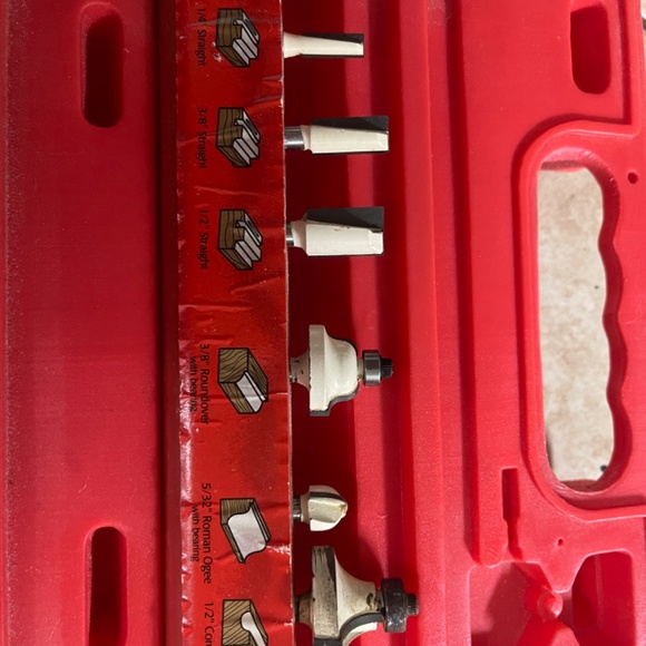 Hickory Woodworking 6 Pc Set 1/4' Shank Carbide Router Bits Starter Set RBK-1028 - Picture 3 of 5